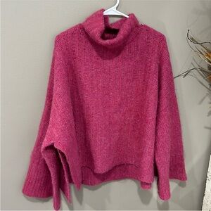 Eleven Six Women's Alpaca Oversized Poncho Sweater Baby Alpaca Wool One
Size